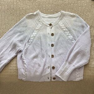 Universal Thread Pale Lavender Button-Front Knit Cardigan